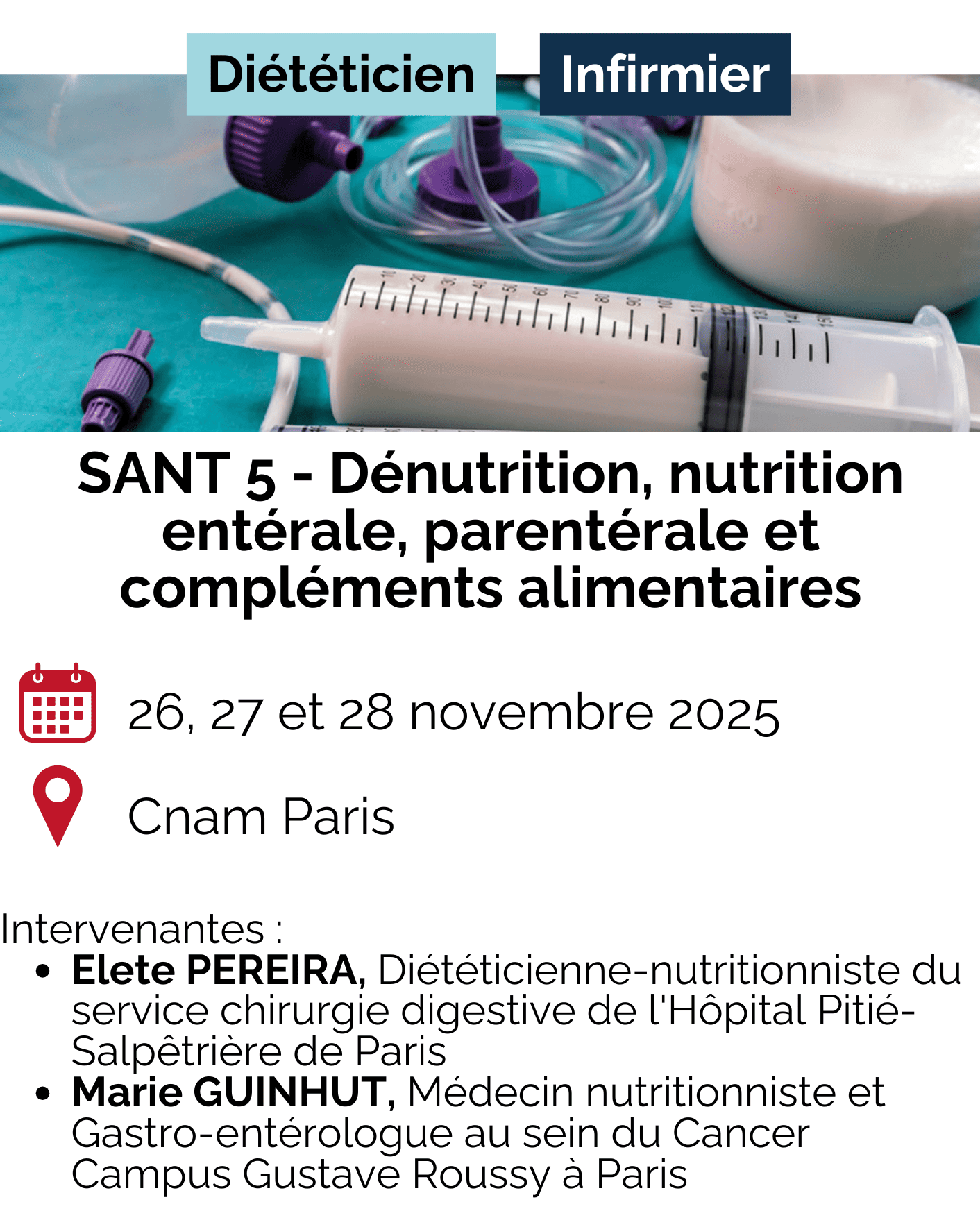 Dénutrition, nutrition entérale, parentérale et compléments alimentaires