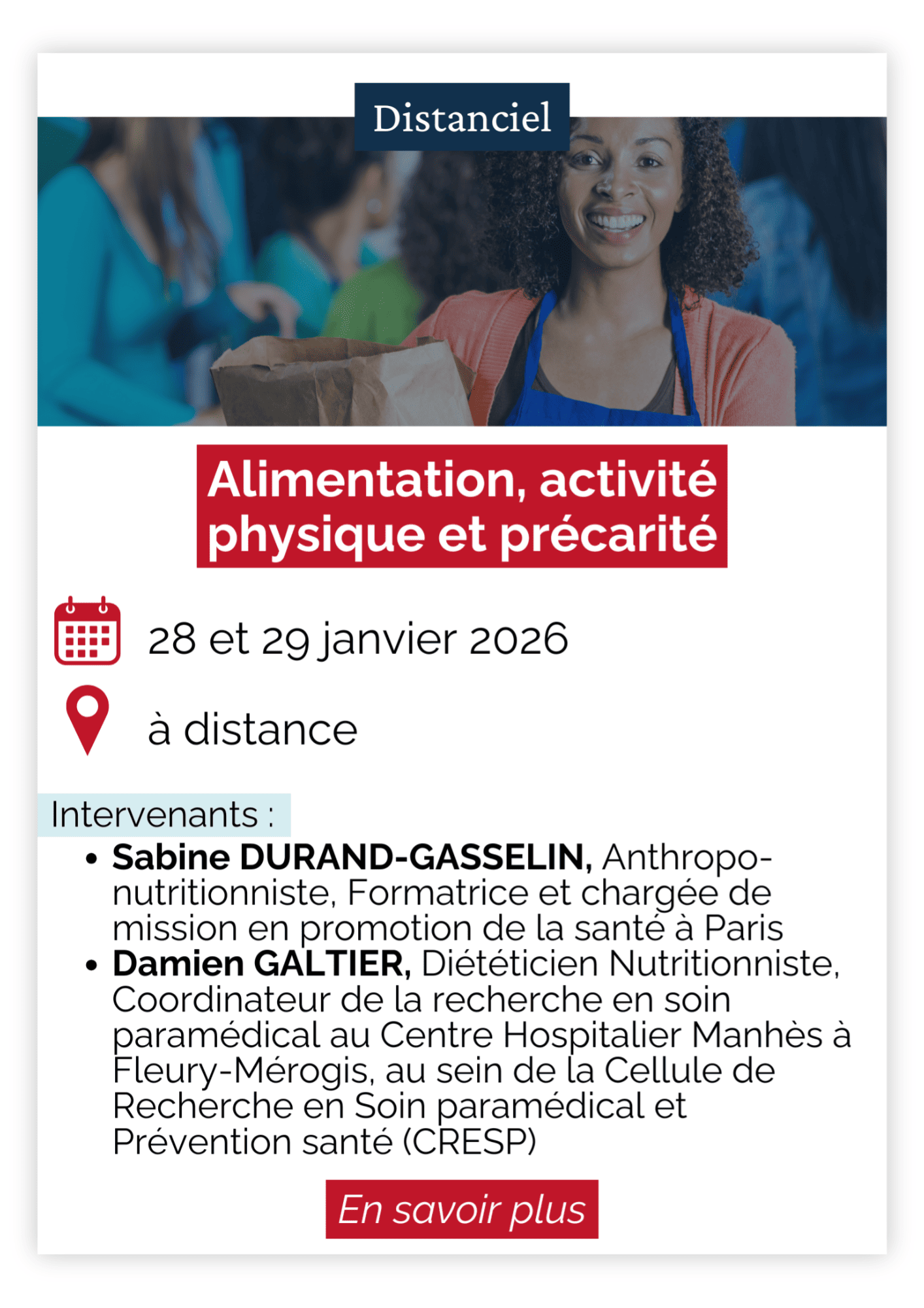 Alimentation, activité physique et précarité