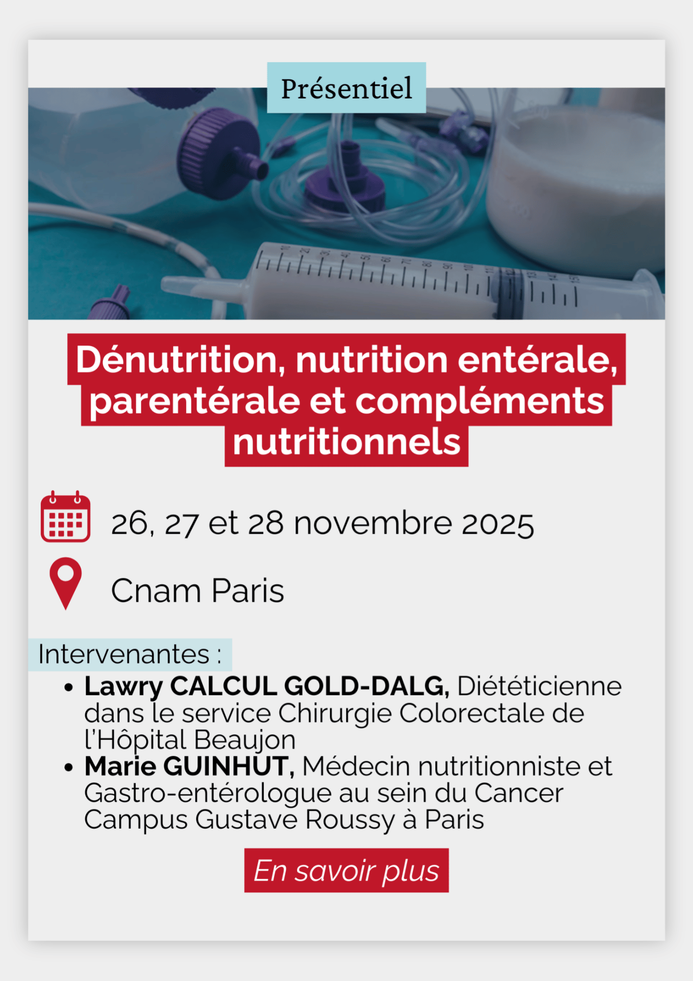 Dénutrition, nutrition entérale, parentérale et compléments nutritionnels