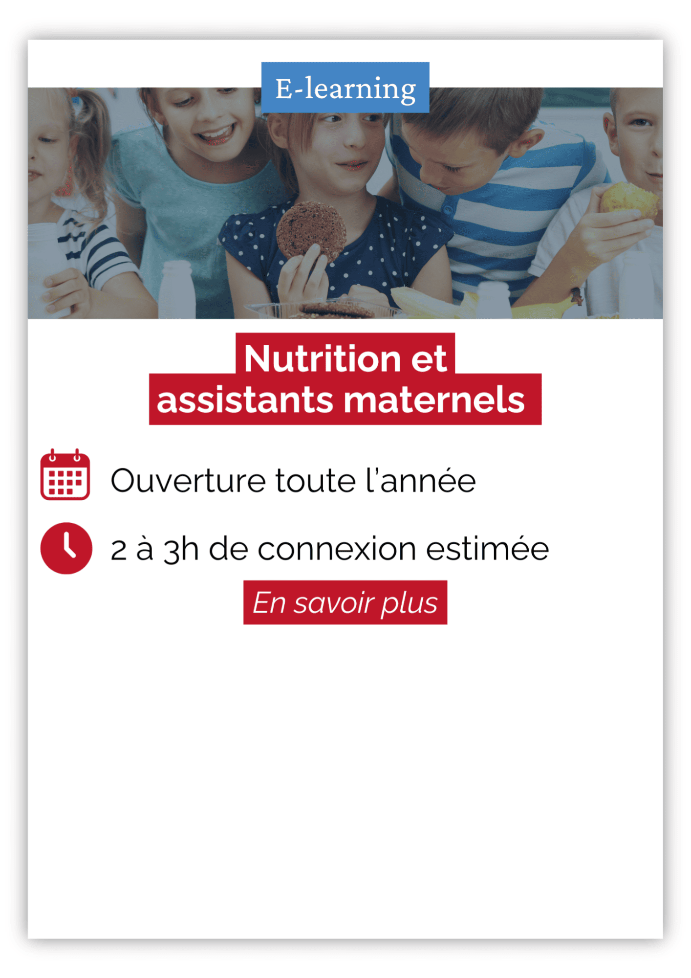 Nutrition et assistants maternels 