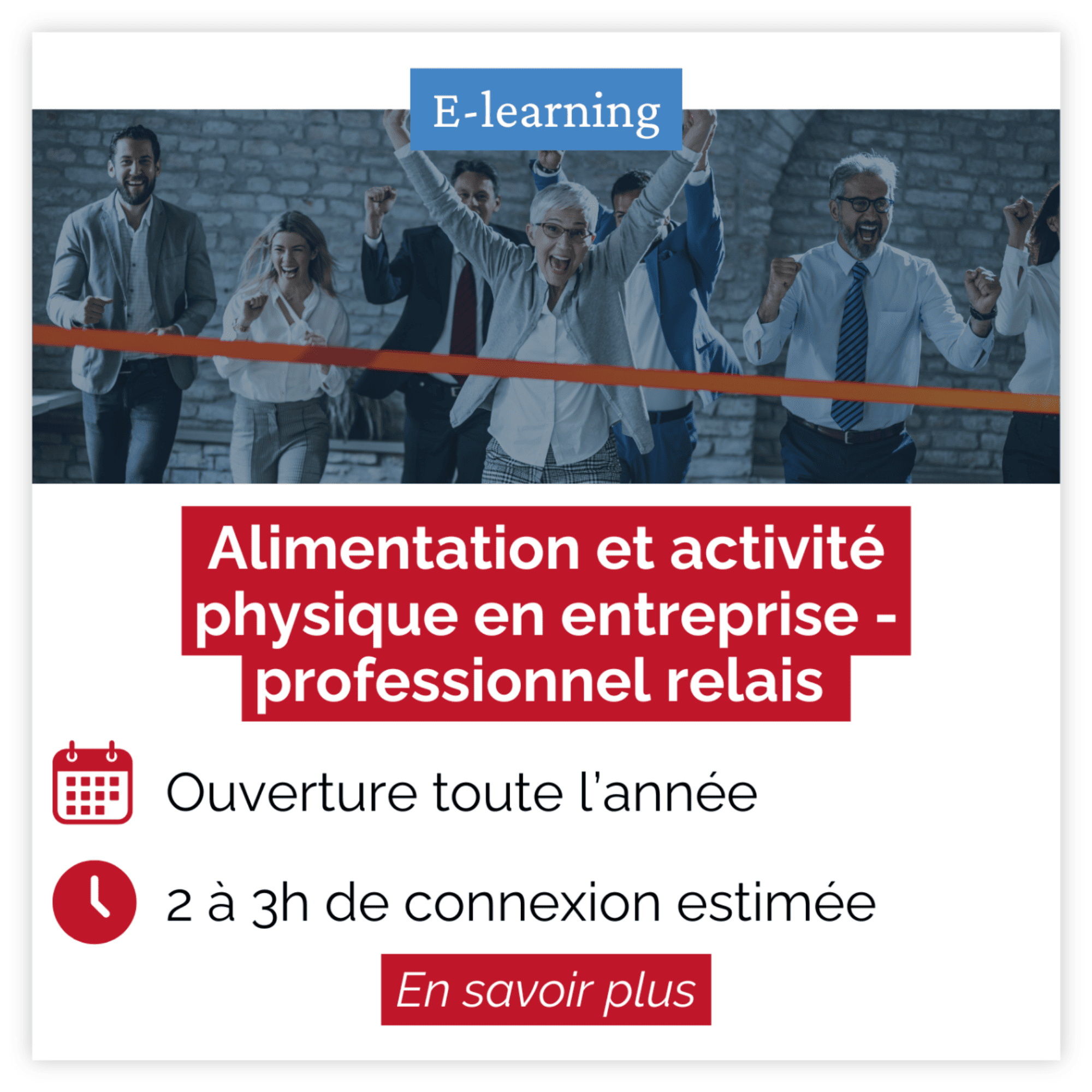 Alimentation et activité physique en entreprise - professionnel relais