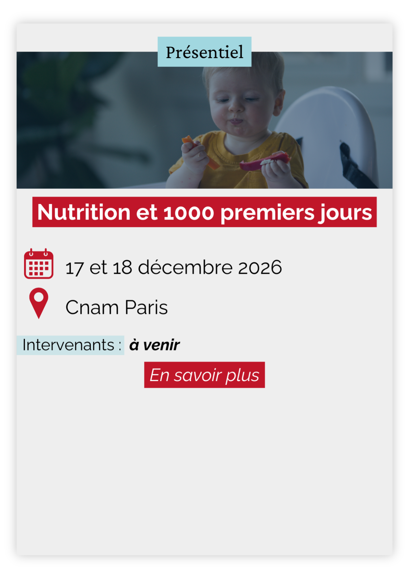 Nutrition et 1000 premiers jours