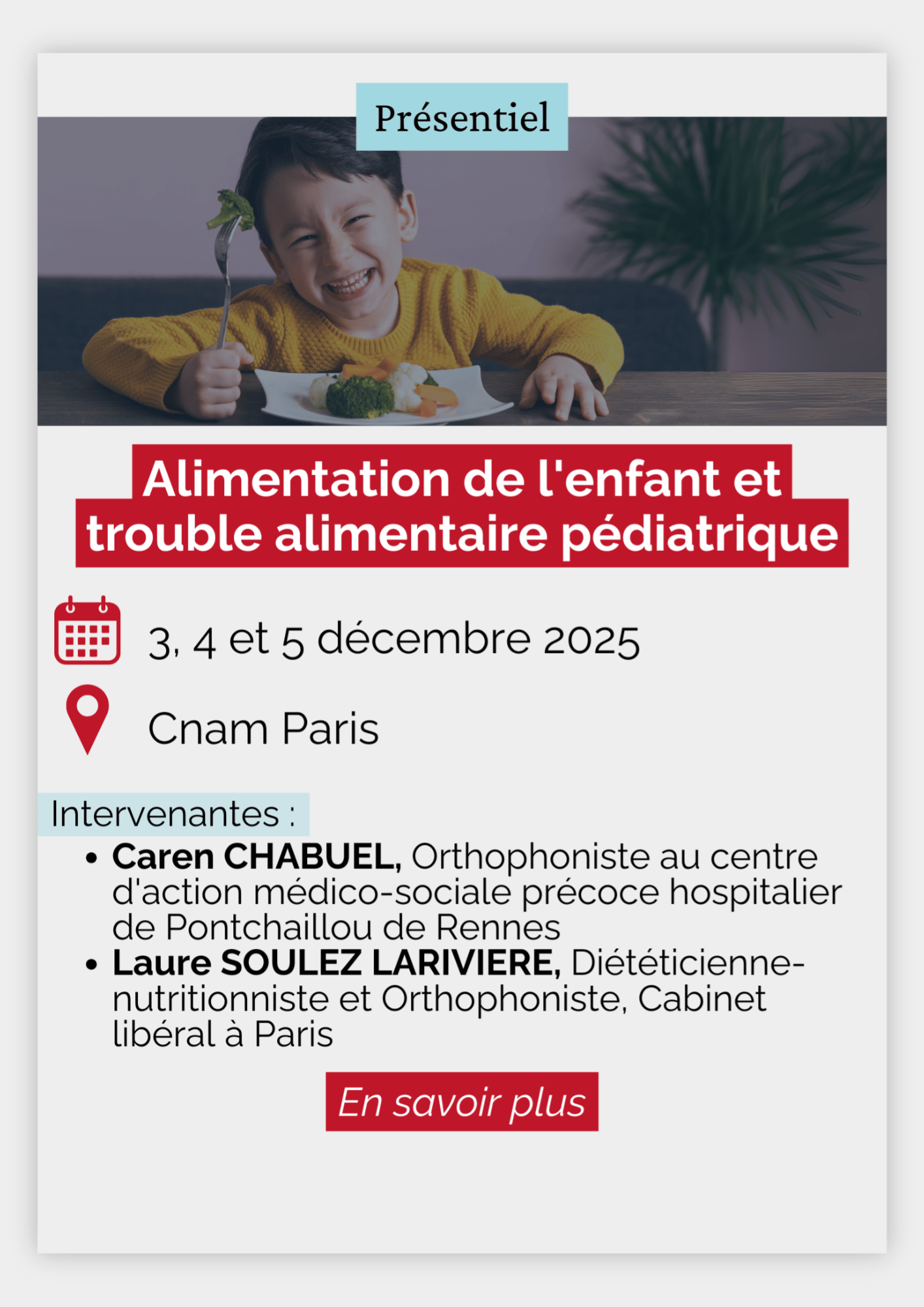 Alimentation de l'enfant et trouble alimentaire pédiatrique