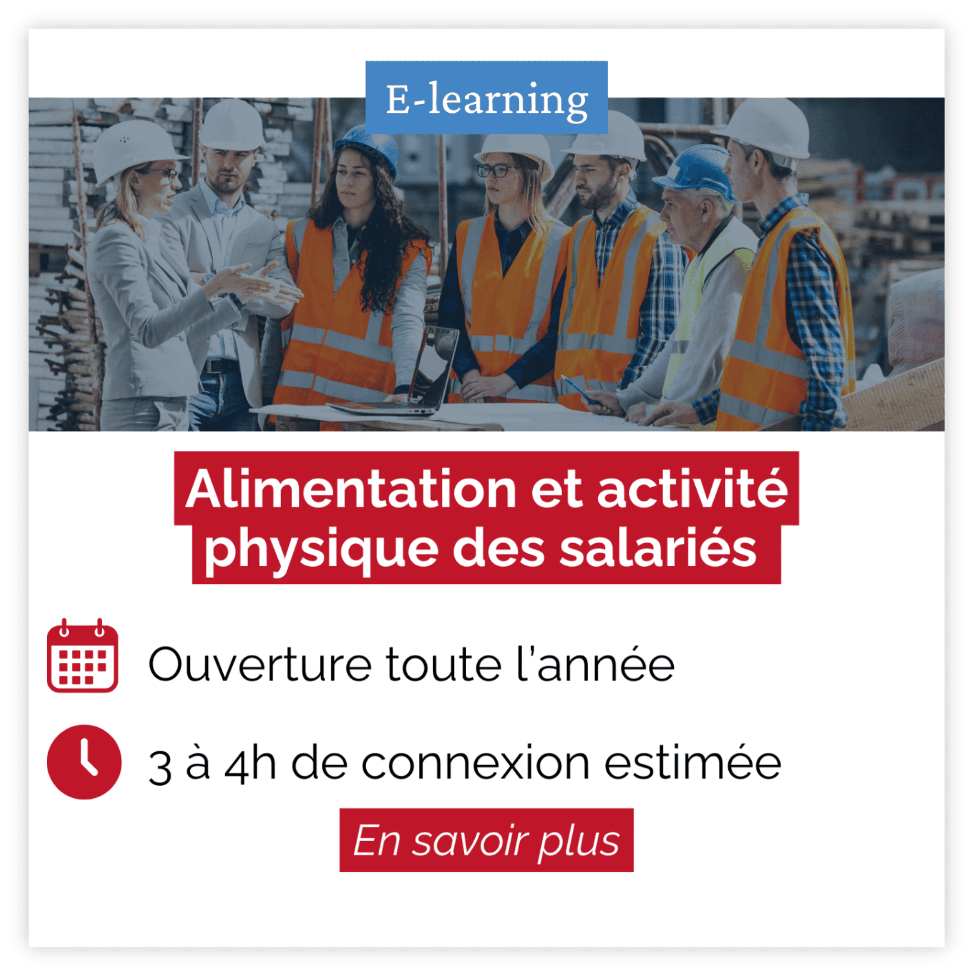 Alimentation et activité physique des salariés