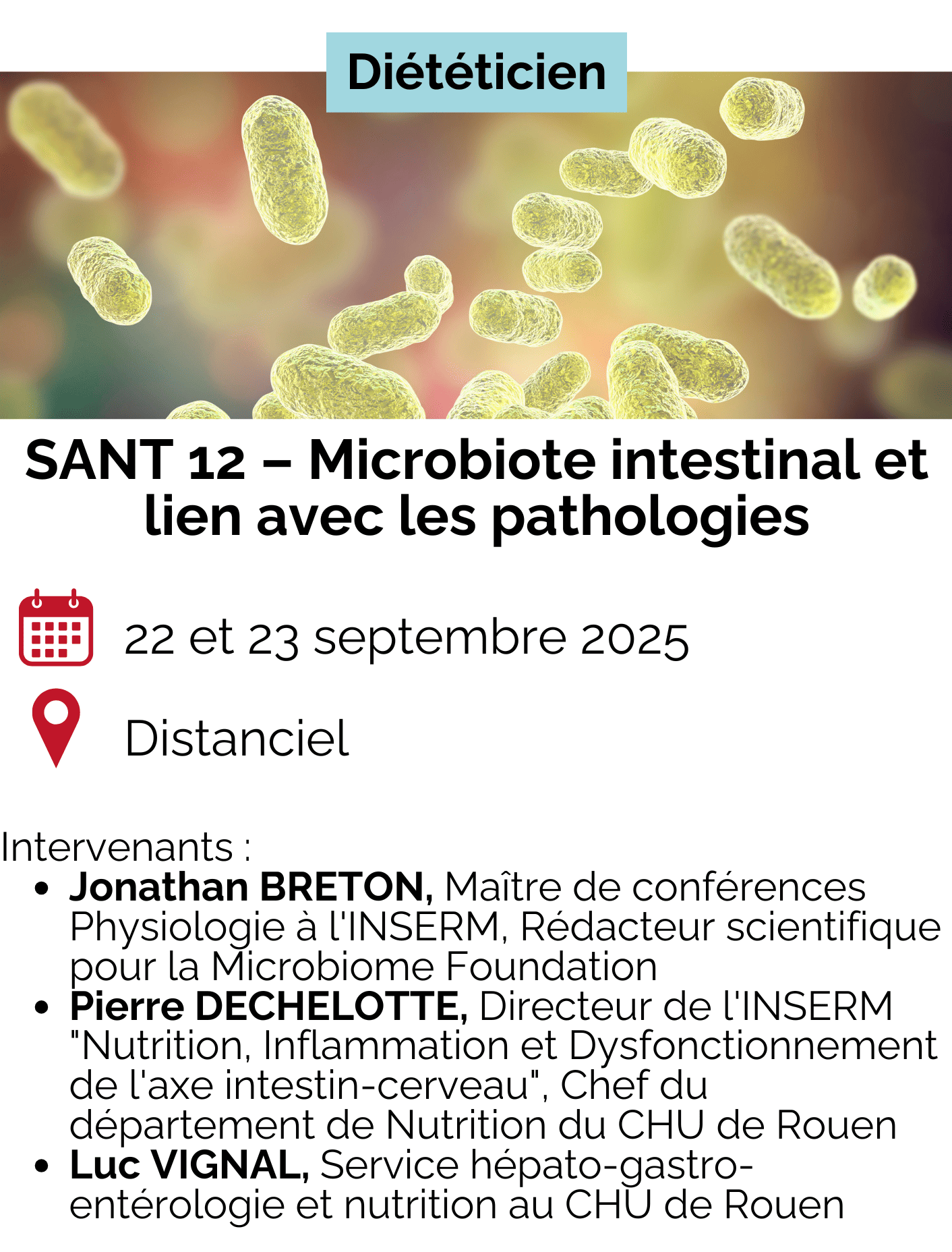 Microbiote intestinal et lien avec les pathologies