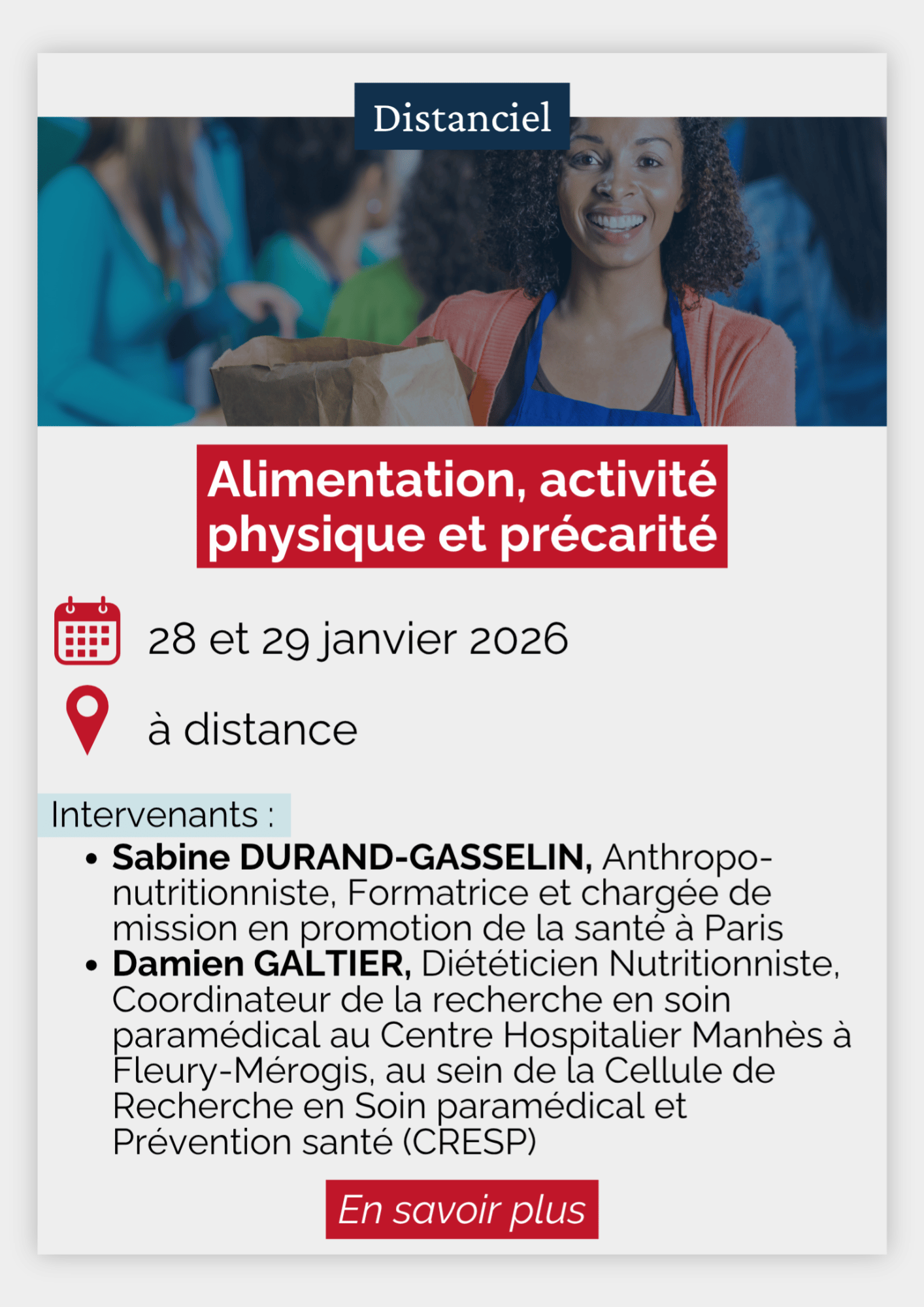 Alimentation, activité physique et précarité 