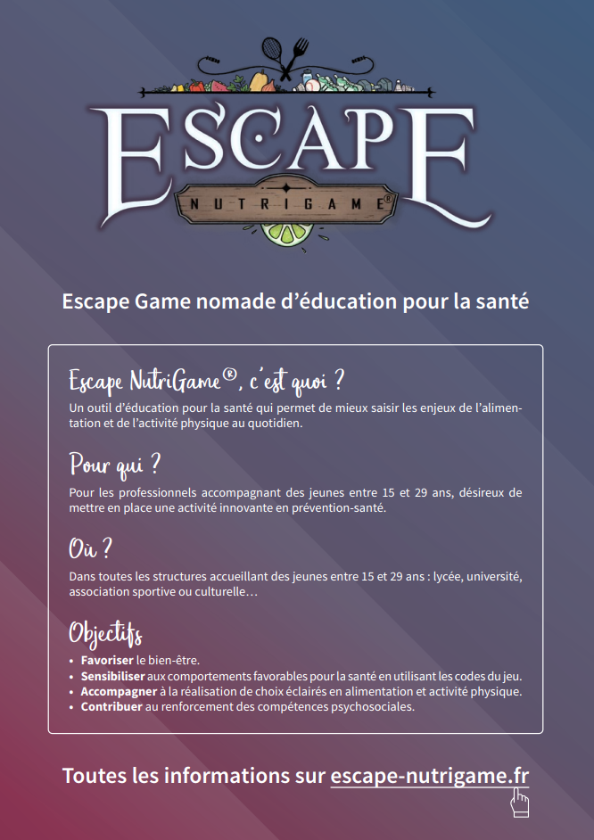flyer Escape NutriGame
