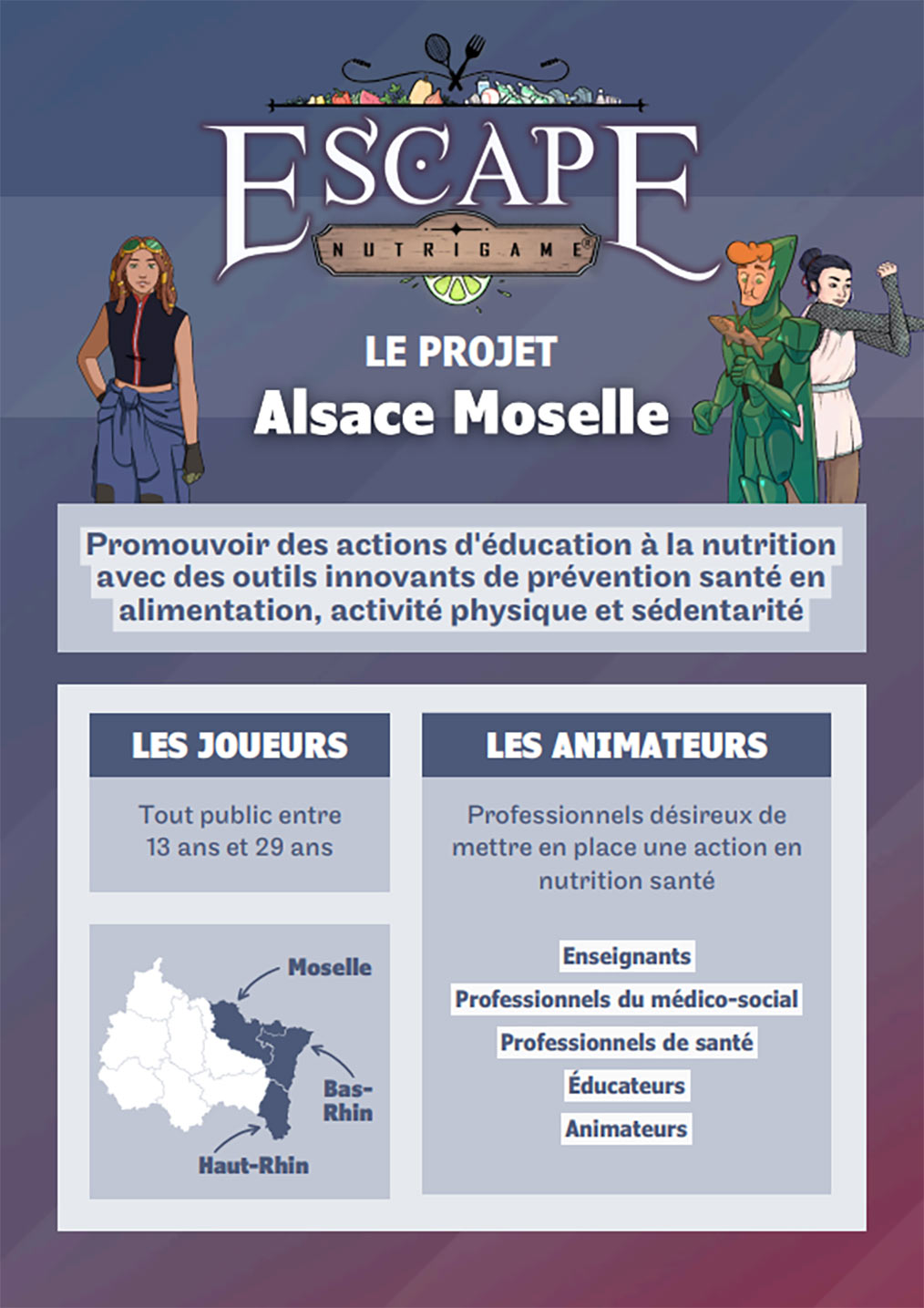 Escape NutriGame® en Alsace Moselle