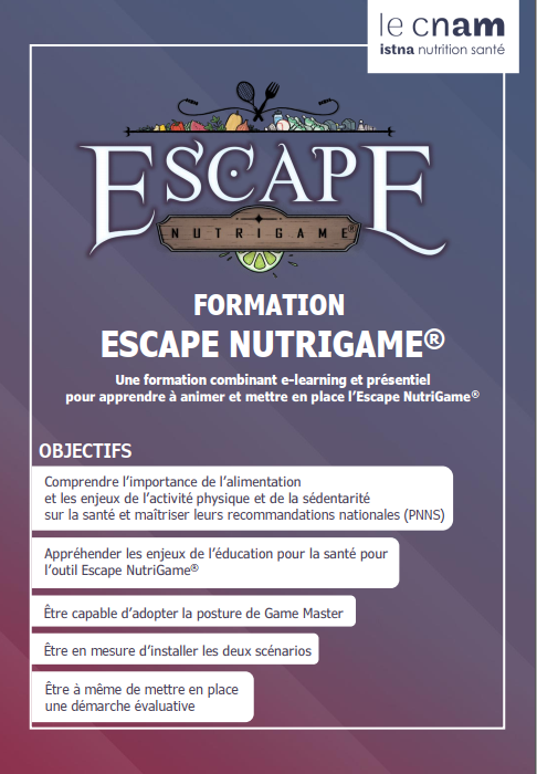 Programme formation Escape NutriGame®