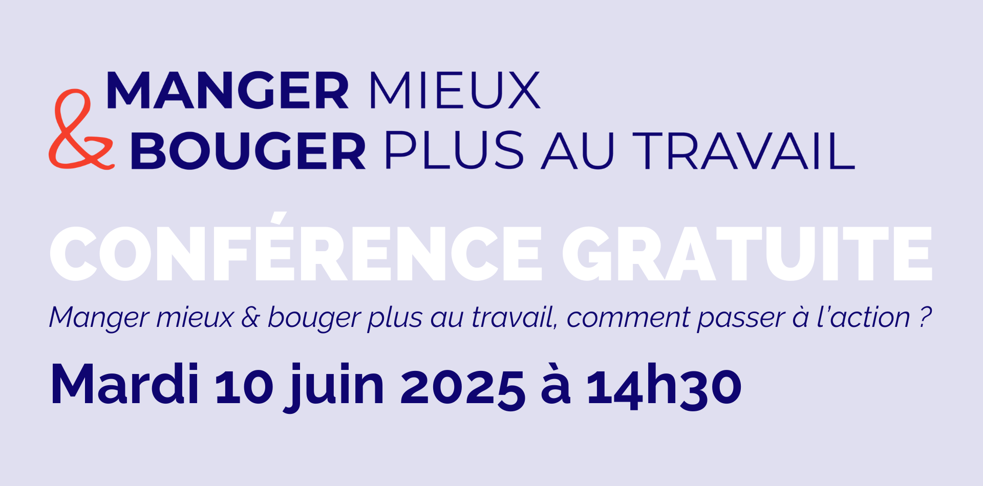 Conférence « Manger mieux 