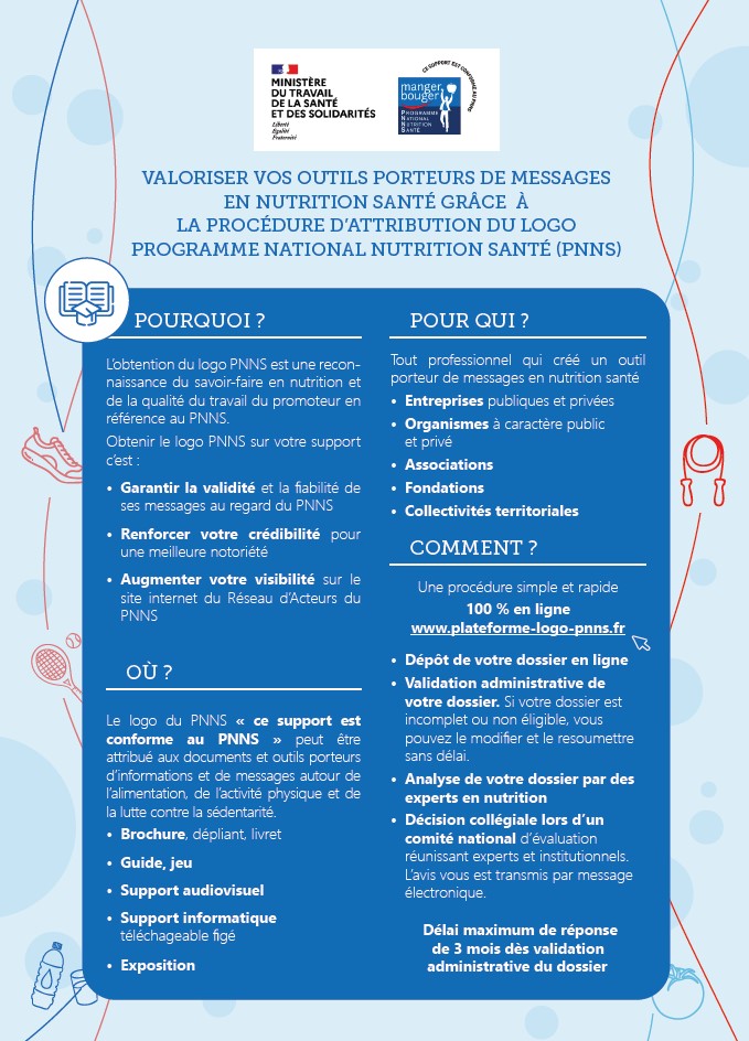 Flyer Attribution du logo PNNS