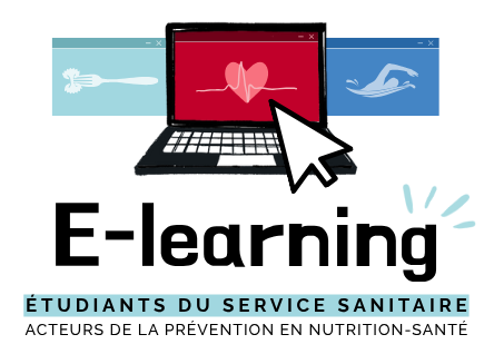 logo formation e-learning étudiants service sanitaire