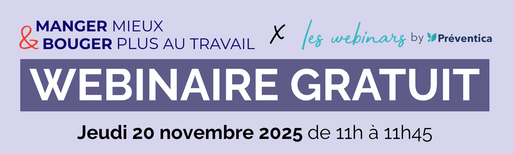 Webinaire gratuit Bien-être physique et mental au travail