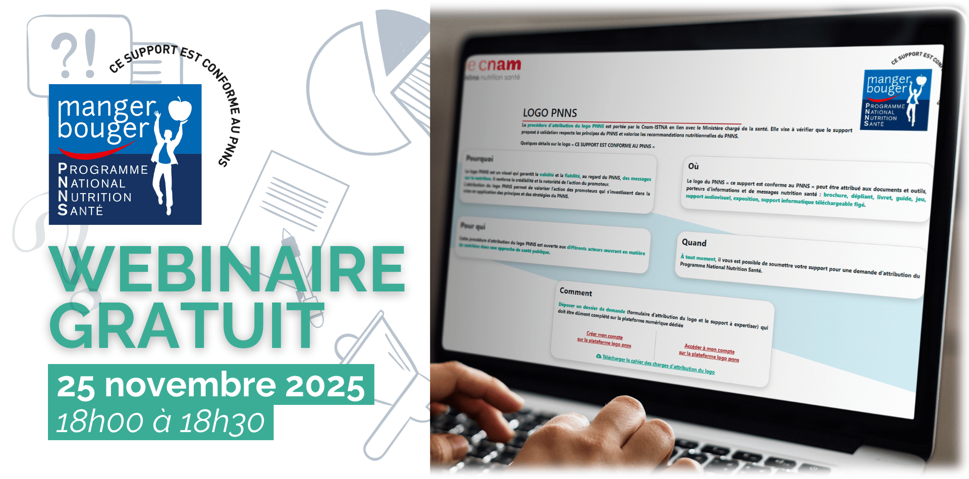 Webinaire de présentation de la procédure d'attribution du logo PNNS pour les supports